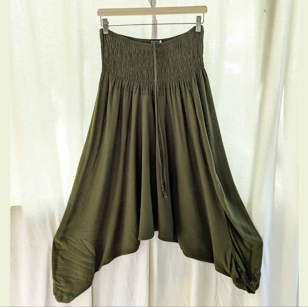 Earthbound Trading Co Haram Yoga Pants, Army Olive Green, Large,